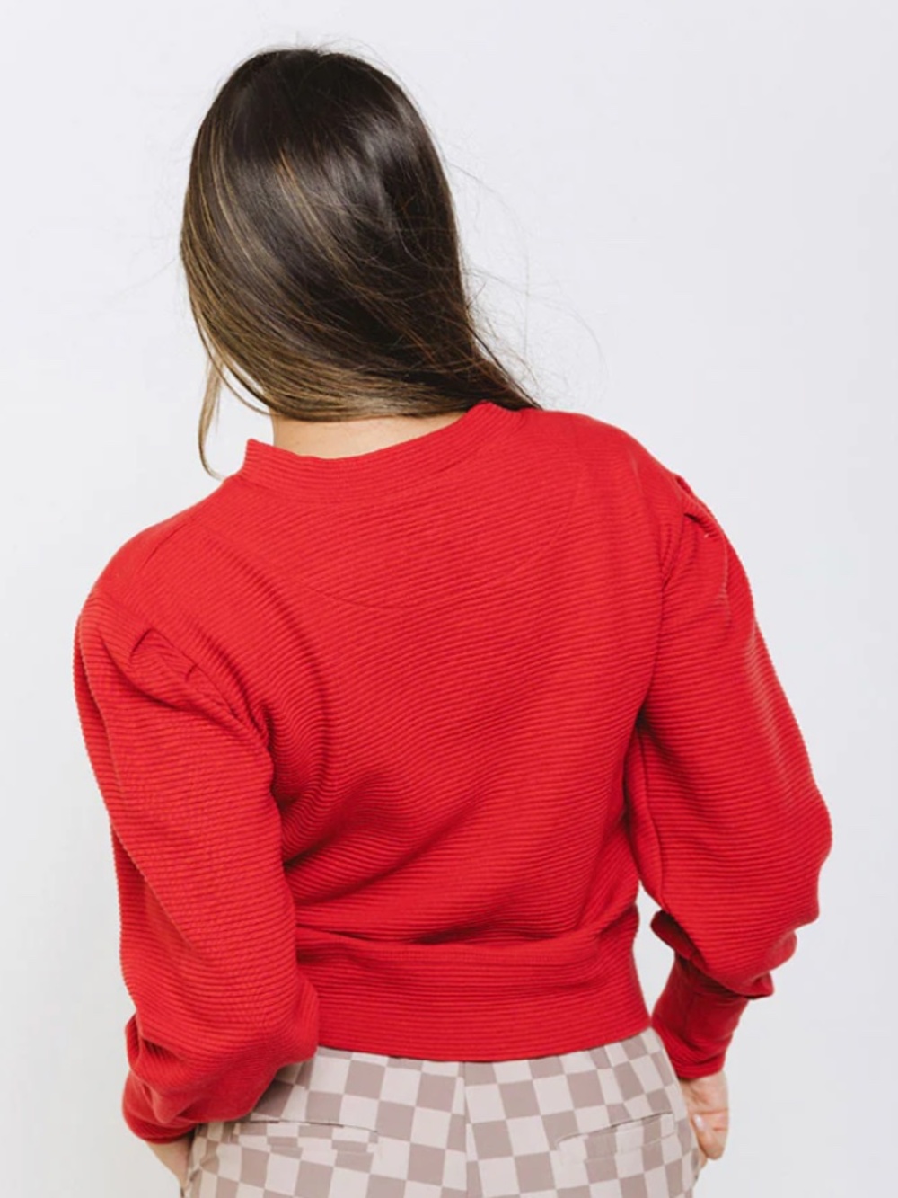 Crimson Albion Atlas Ribbed Sweater size medium